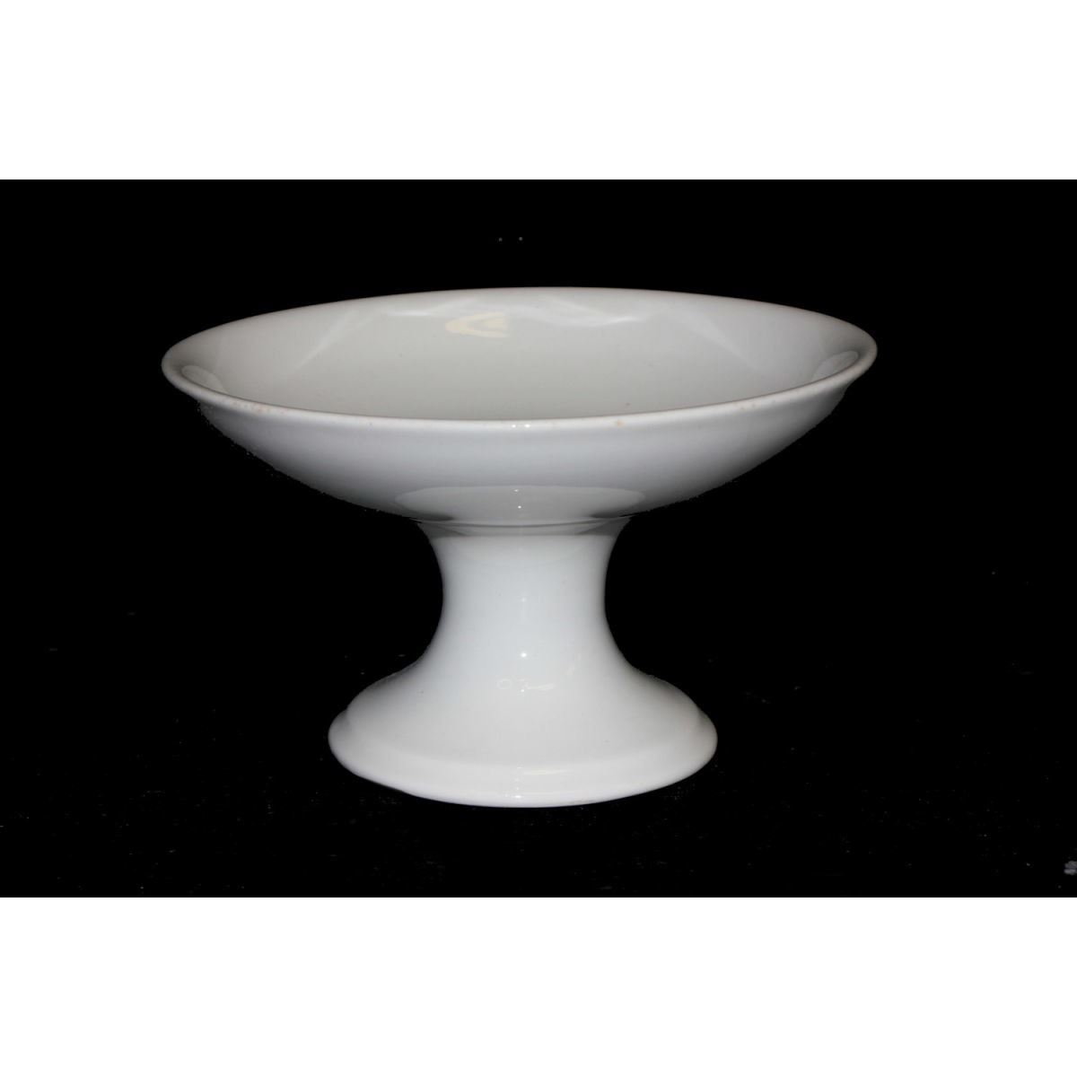 Plain Ironstone 7.5" Shallow Compote - Top Stack