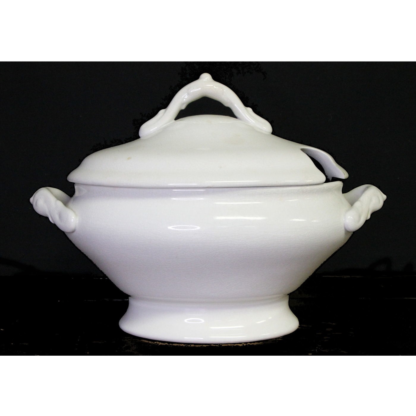 Super Simple Soup Ironstone Tureen with Strap Handles