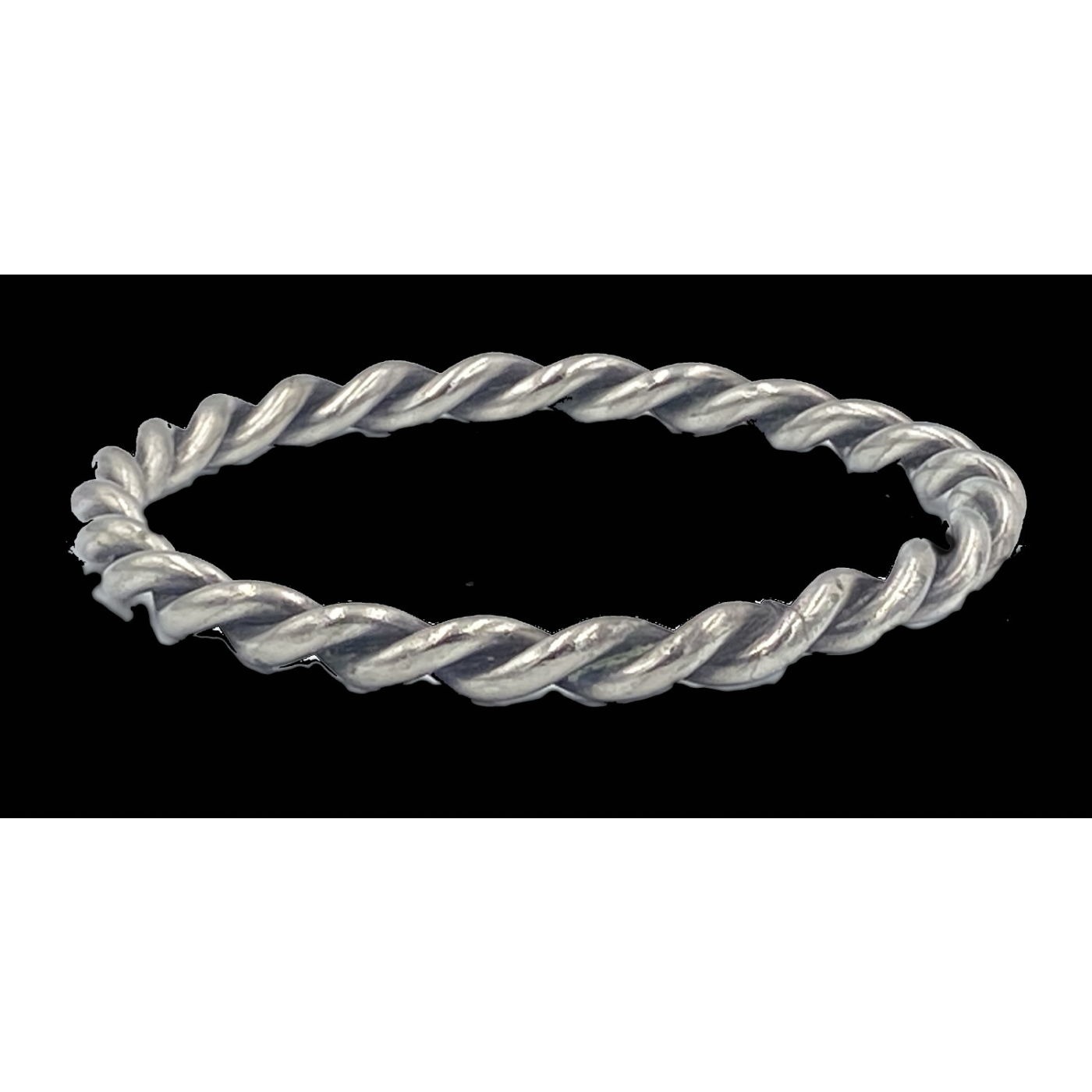 Special Simple Medium Twist Sterling Bangle - Perfect to Stack