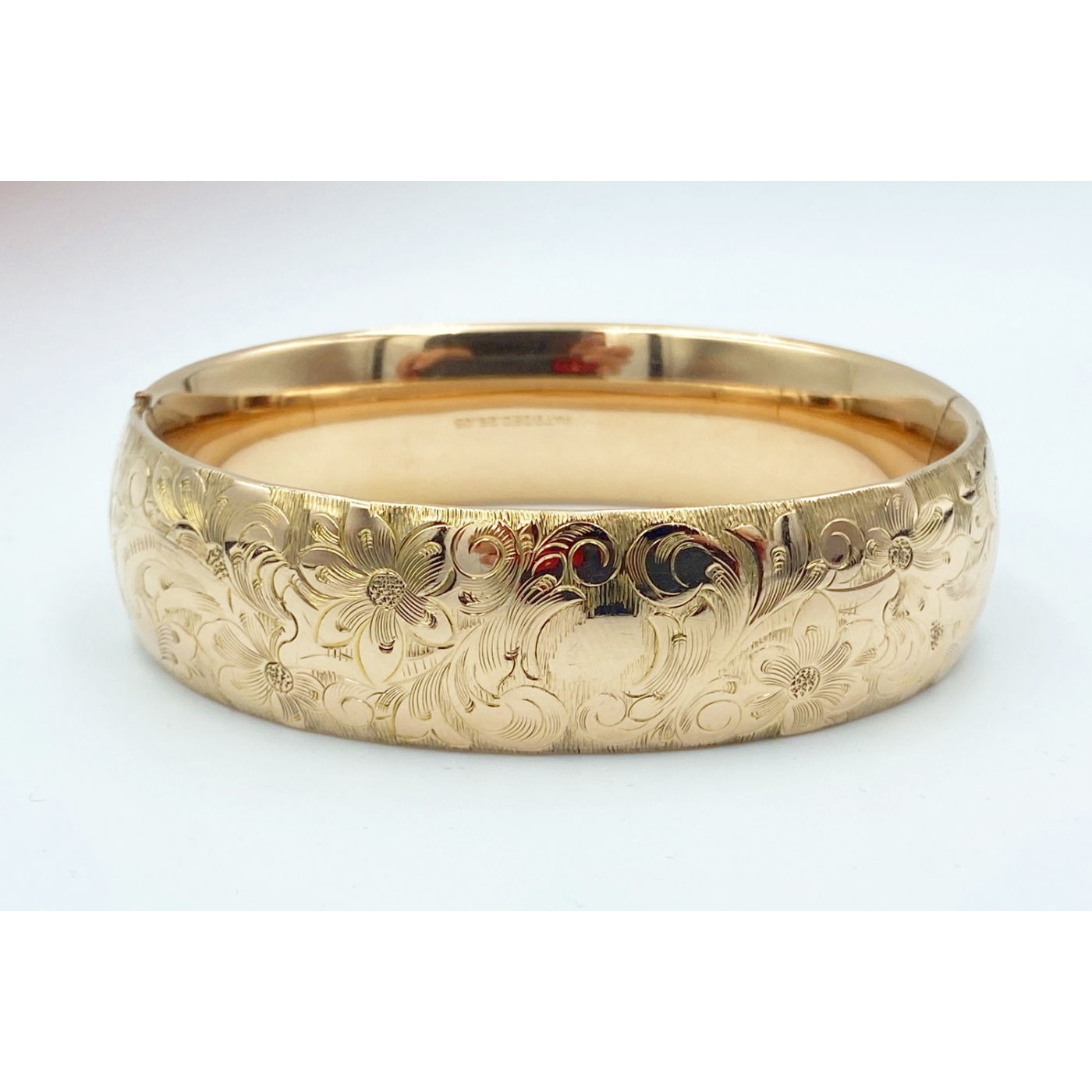 Highly Detailed 1" Wide Lovely Larger Engagement Bangle