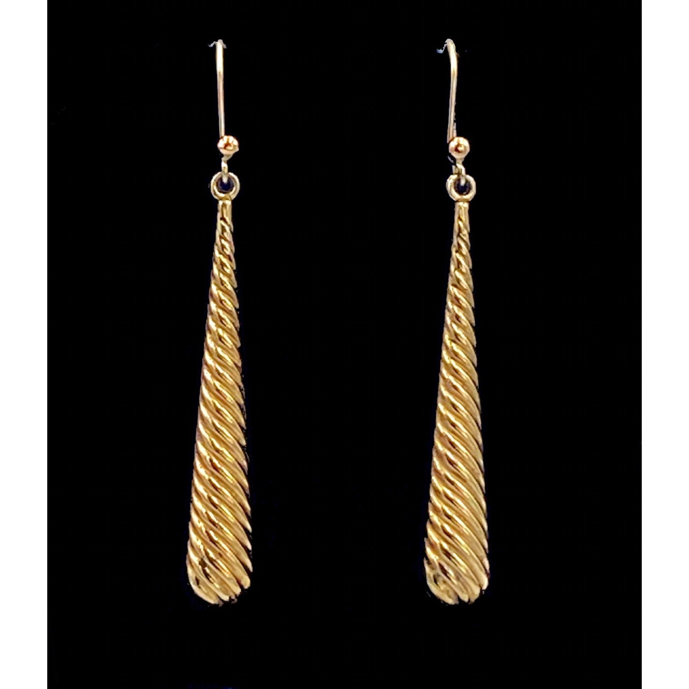 Mesmerizing Gold Twist Earrings Wearable
