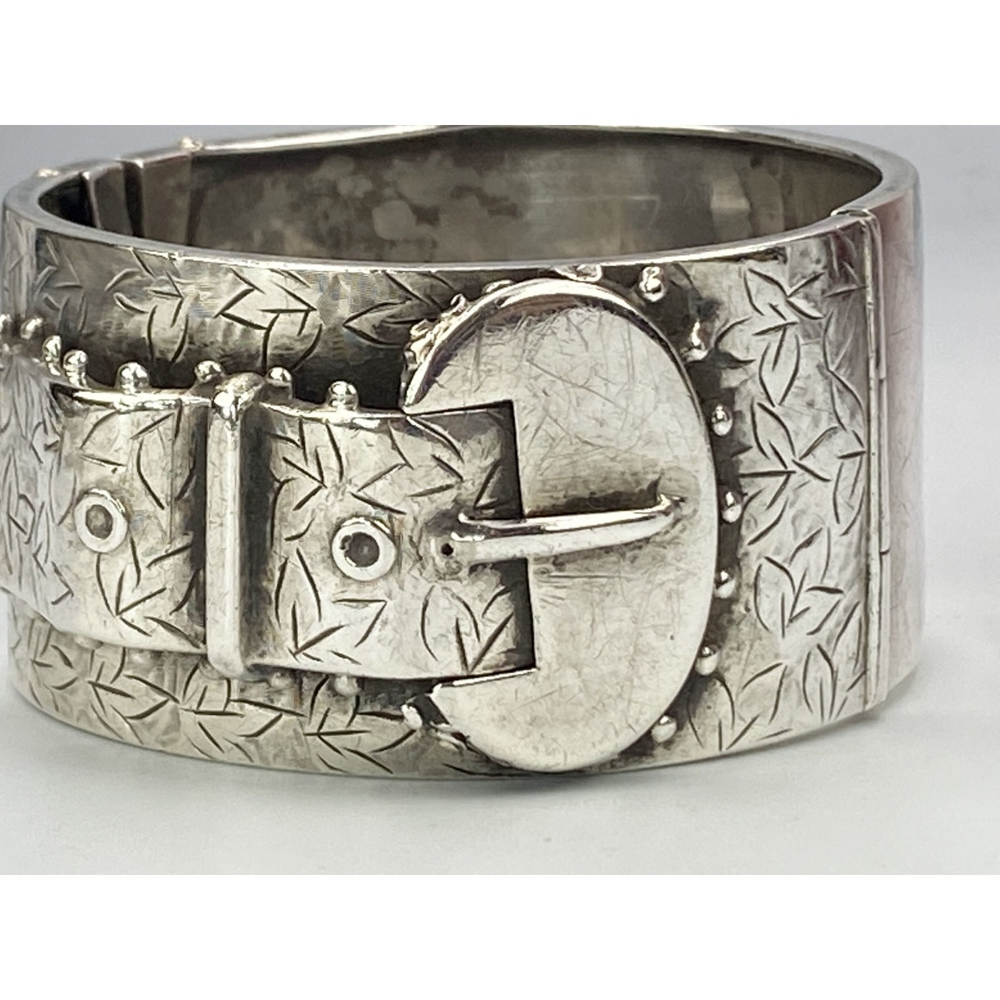 Buy Antique Buckle Bracelet, Sterling, Engraved, Aesthetic Movement, Arts  Crafts Online in India - Etsy